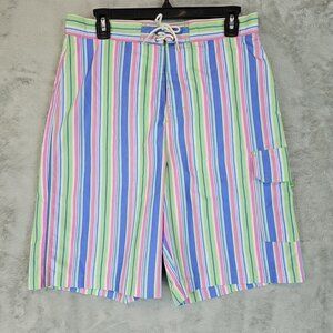 Polo Ralph Lauren Swim Shorts Trunks Boys Size XL Multicolor Striped Lined